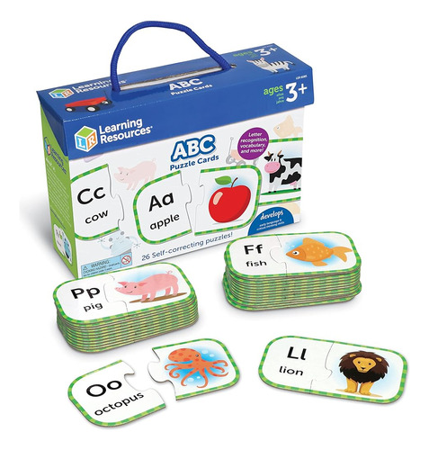 Recursos De Aprendizaje Tarjetas De Rompecabezas Abc, Prepar