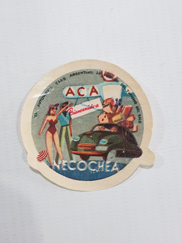 Imagen 1 de 4 de Antiguo Calco Automóvil Club Argentino Necochea Mag 58845