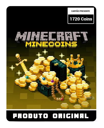 Cartão Presente Minecraft Minecoins - Cadê Meu Jogo