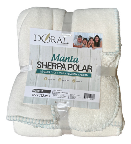 Manta Sherpa Polar 127 X 152 Cm Doral
