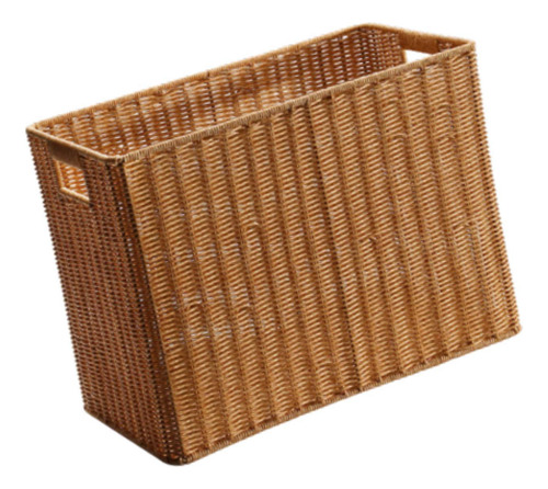 Cesta De Mimbre De Imitación Tejida A Mano, Cesta