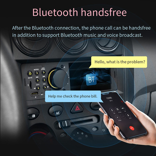 P Sistema Estéreo Alta Potencia Usb Bluetooth Para Radio