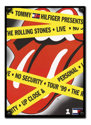 #363 - Cuadro Vintage 21 X 29 Cm / The Rolling Stones Rock