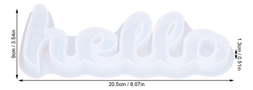 Espejo De Cristal Con Forma De Epoxi, Silicona, Con Letra In