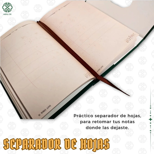 Libreta Harry Potter Pasta Dura 11x17cm Roja Verde