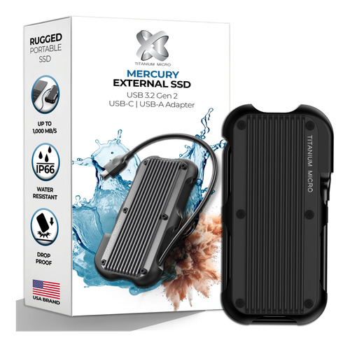 Ssd Externo Titanium Micro 4tb - Mercury Portable Ssd,