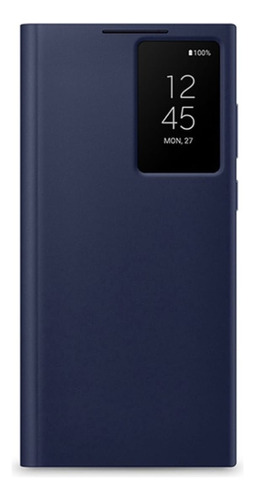 Capa Smart Clear View Galaxy S22 Ultra Tela 6.8 Cor Azul-marinho Liso