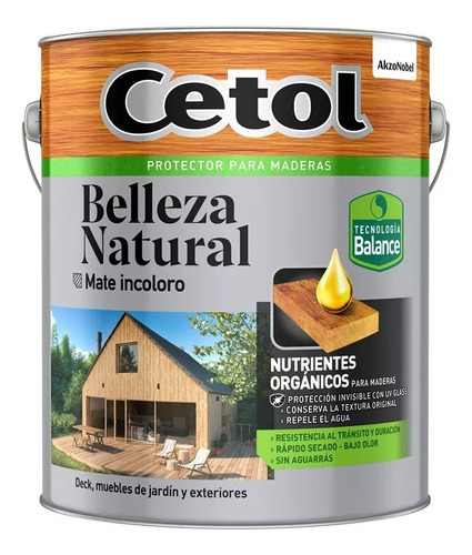 Cetol Belleza Natural Mate Incoloro X 4l Pintu Don Luis 