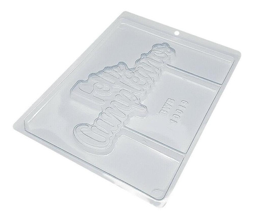 6 Moldes P/ Chocolate Bwb Cod 10019 Topper Feliz Cumpleaños