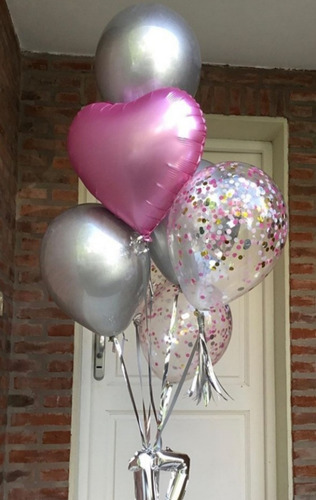 Globos Con Helio Y Decoraciones. Cajas Sorpresa