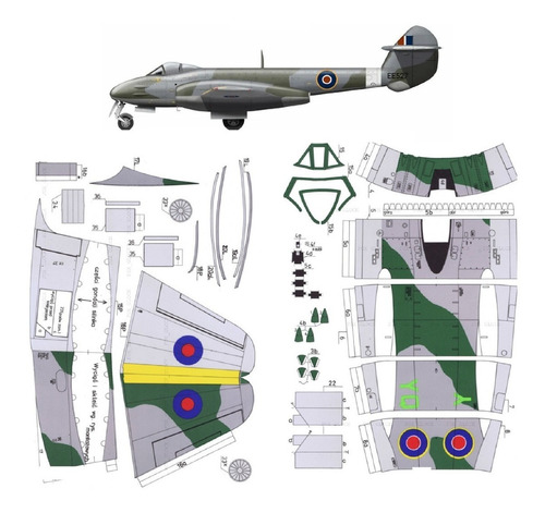 Gloster Meteor Mk Iii   1.33 Papercraft