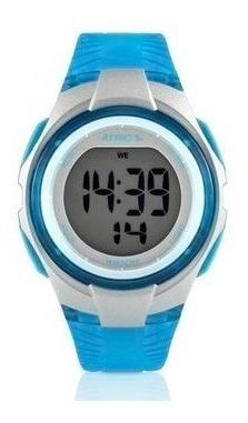 Relógio Feminino Copper Azul Es095 Alarme Atrio - Outlet