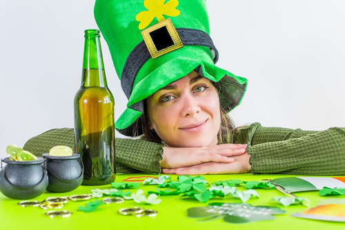 2 Pcs Disfraz De Fiesta Del Día De San Patricio Incluye Gorr
