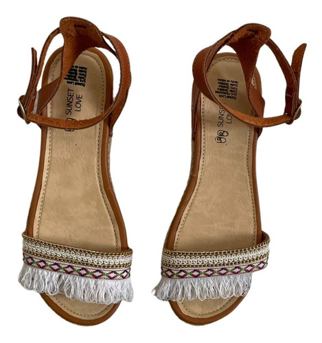 Sunset Love Sandalias Dama Plataforma Huarache Playa Flecos