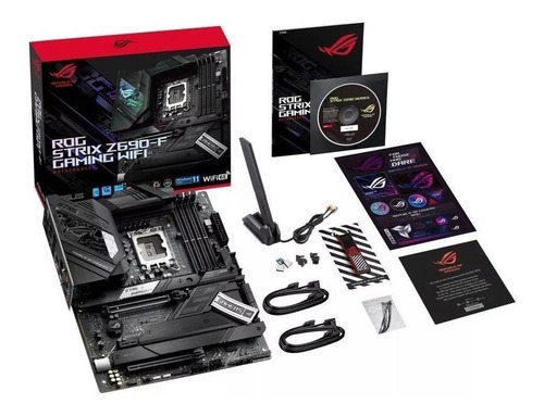 Placa Mãe Asus Rog Strix Z690-f , Wi-fi, Ddr5, Atx, Lga1700 Preto