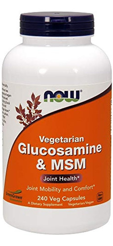 Now Supplements, Glucosamine & Msm (greengrown Glucosamine),