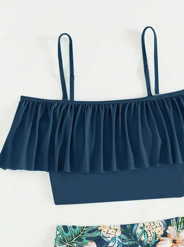 Bikinis Con Short Azul Petróleo 3