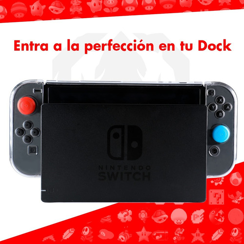 Kit Para Switch Estuche Protector Accesorios Mica