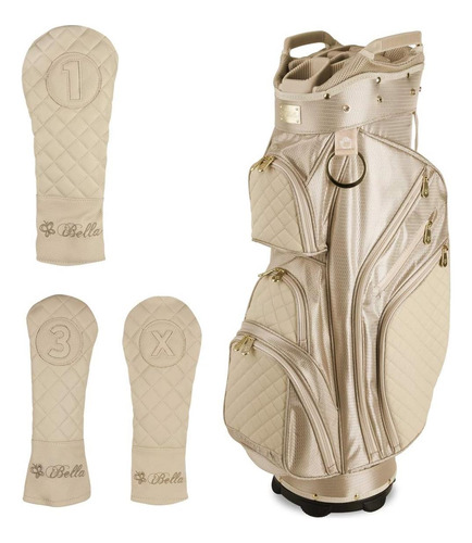 Bolso De Carrito De Golf De Damas De Ibella, 3 Cubiertas De