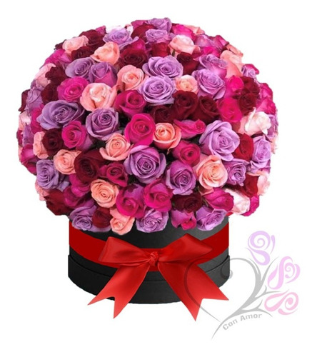 Arreglos Florales 100 Rosas Colores Honguito Naturales Cdmx