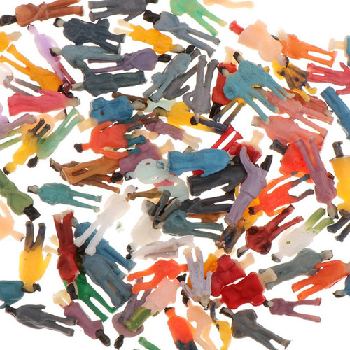200 Piezas Pintadas Figuras De Personas Niaturas Tren