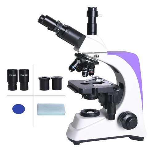 Microscopio Trinocular Profesional Con Pantalla 7 Pulgadas