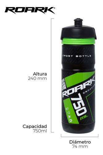 Caramañola Botella Deportiva Roark Entrenamiento 750 Ml