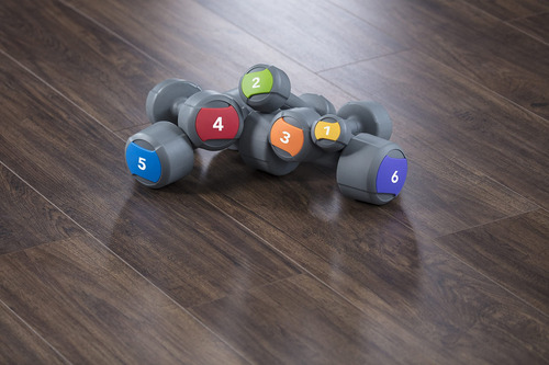 Life Fitness Studio - Mancuerna Individual De Uretano, Color