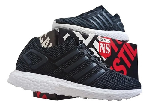 Zapatillas Deportivas New Style 912 N/b Talles 35-44 Oferta