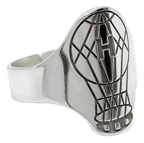 Anillo Escudo Equipo Fútbol Argentina Huracán C - Grande Plata 925