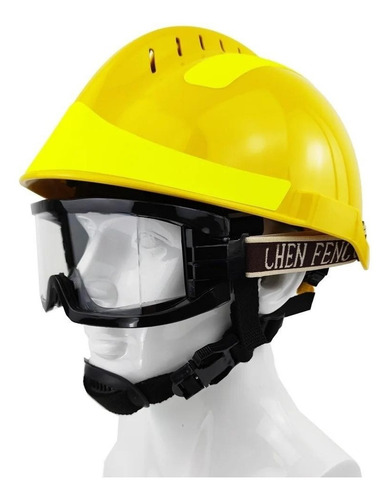 Casco De Proteccion Modelo F2 Amarillo, Rescate Etc