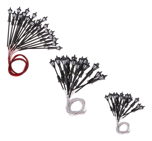 Farolas En Miniatura 20 Piezas 1:75