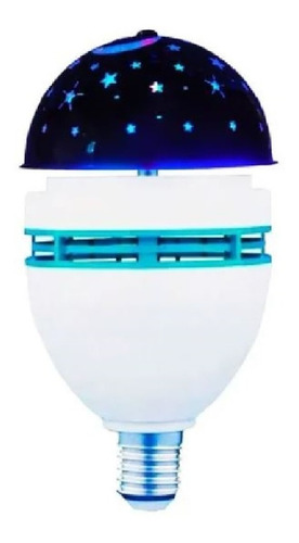 Imagen 2 de 3 de Foco Led Giratorio 3 Watts Colores Rgb Luces Luna Estrellas