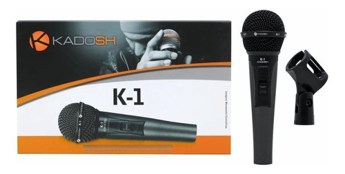 Microfone Dinâmico Kadosh K-1 Com Fio, Bag E Cachimbo