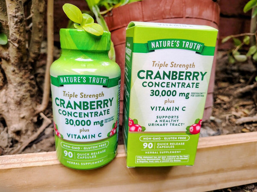 Cranberry Concentrado 30,000mg + Vitamina C ( 90 Cap ) Cranberry