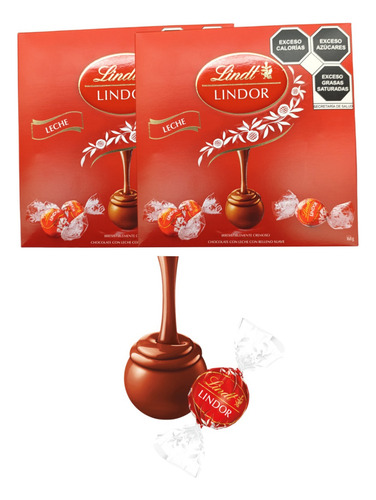Chocolate Lindor Lindt 7 Caja 168g C/u Suizo Relleno Suave