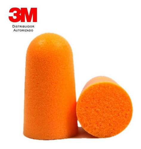 Protetor Auricular 3m Espuma Ouvidos Abafador 30 Pares Cor Alaranjado