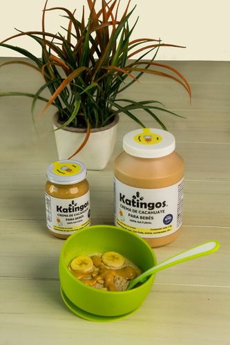 Crema De Cacahuate Para Bebes, Sin Sal Y Azúcar (ablactación A Partir 6 Meses), Marca Katingos 1 Kg
