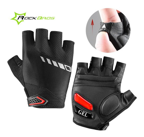 Guantes Ciclismo, Bicicleta, De Gel Mitones Unisex Rockbros