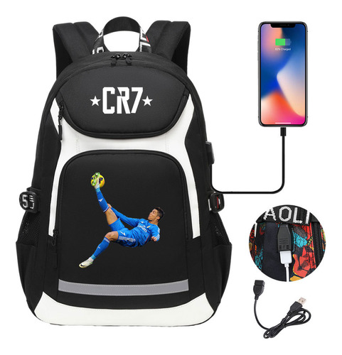 Bolso Escolar Para Jóvenes Con Estampado New Star Ronaldo Co