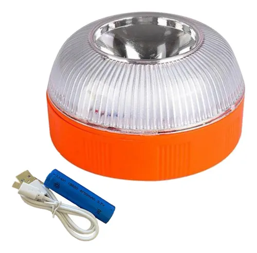Luz De Emergencia Para Coche V16, Recargable Por Usb, Baliza