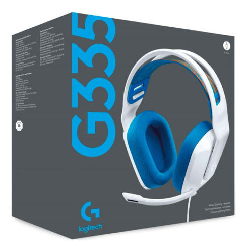 Imagen 4 de 6 de Auriculares Logitech G335 Gamer Microfono 3,5 Mm Blanco