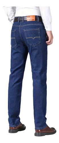 Pantalones Vaqueros Clásicos Para Hombre De Pierna Recta