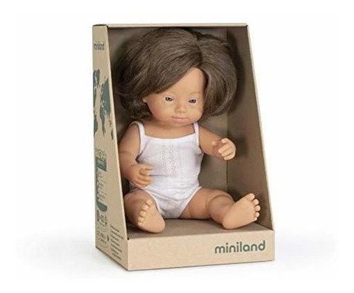 Muñeca - Miniland Baby Doll Caucasian Girl With Down Syndrom