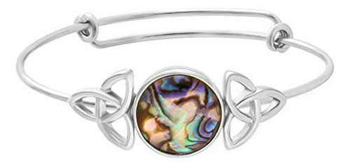 Brazalete - Expandable Adjustable Transparent Abalone Shell 