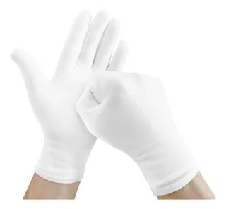 Guantes Blancos De Algodón Para Monedas, Joyería, Meseros