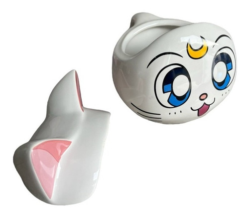 Taza 3d Abystyle Sailor Moon Artemis 350ml