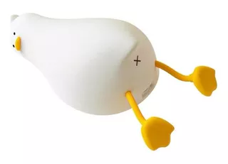 Lâmpada Led Noturna De Silicone Com Desenho De Pato Presente