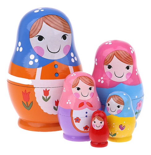 Chicas Coloridas Rusas Anidación Matryoshka