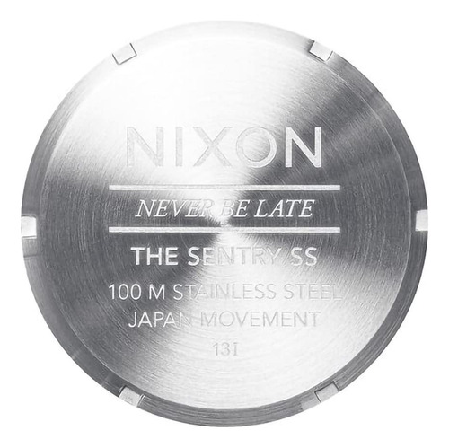 Reloj Nixon Sentry Ss A356 Plateado/turquesa Para Hombre